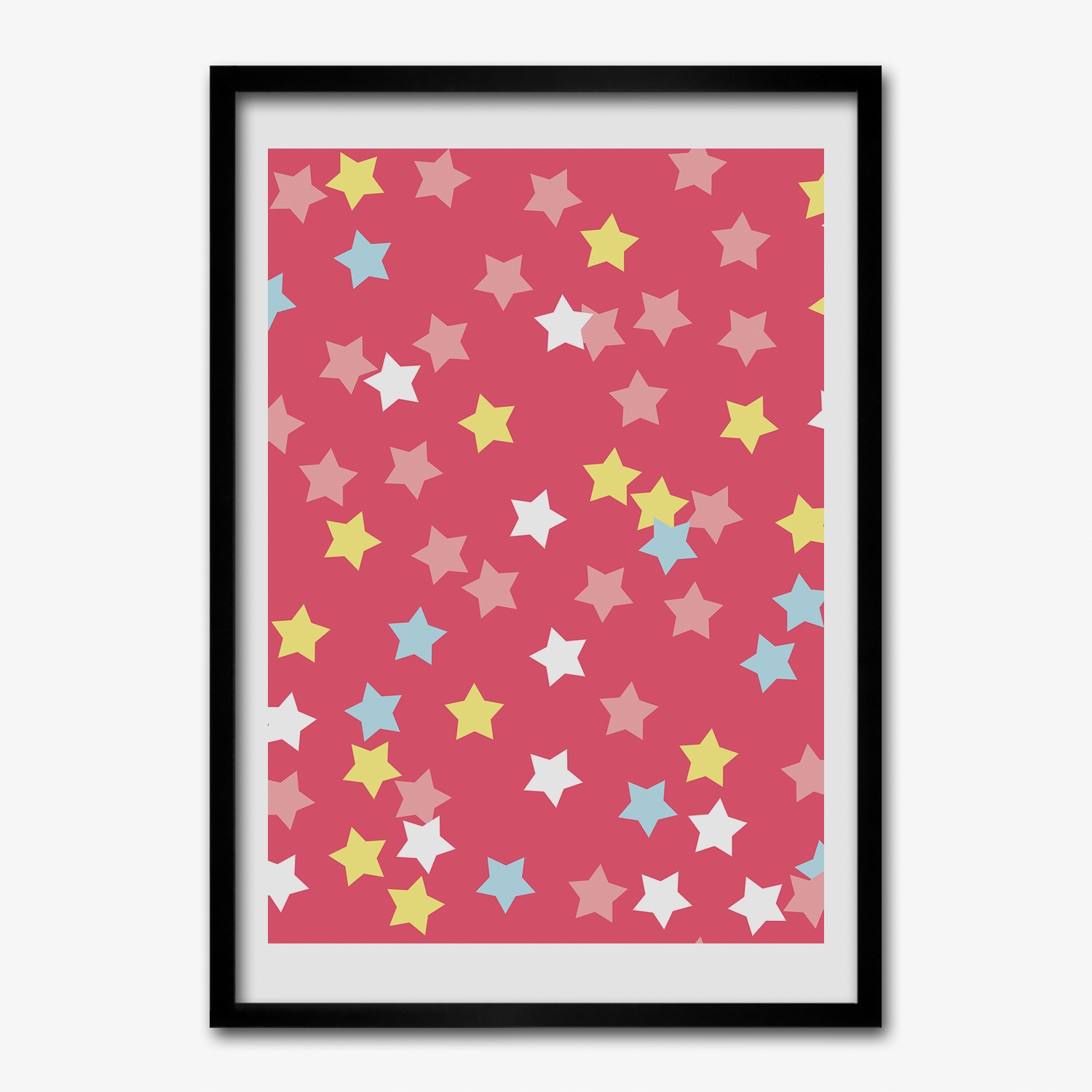 Obraz s rámom Mdf Hviezdičky tapeta vzor 70x100 cm