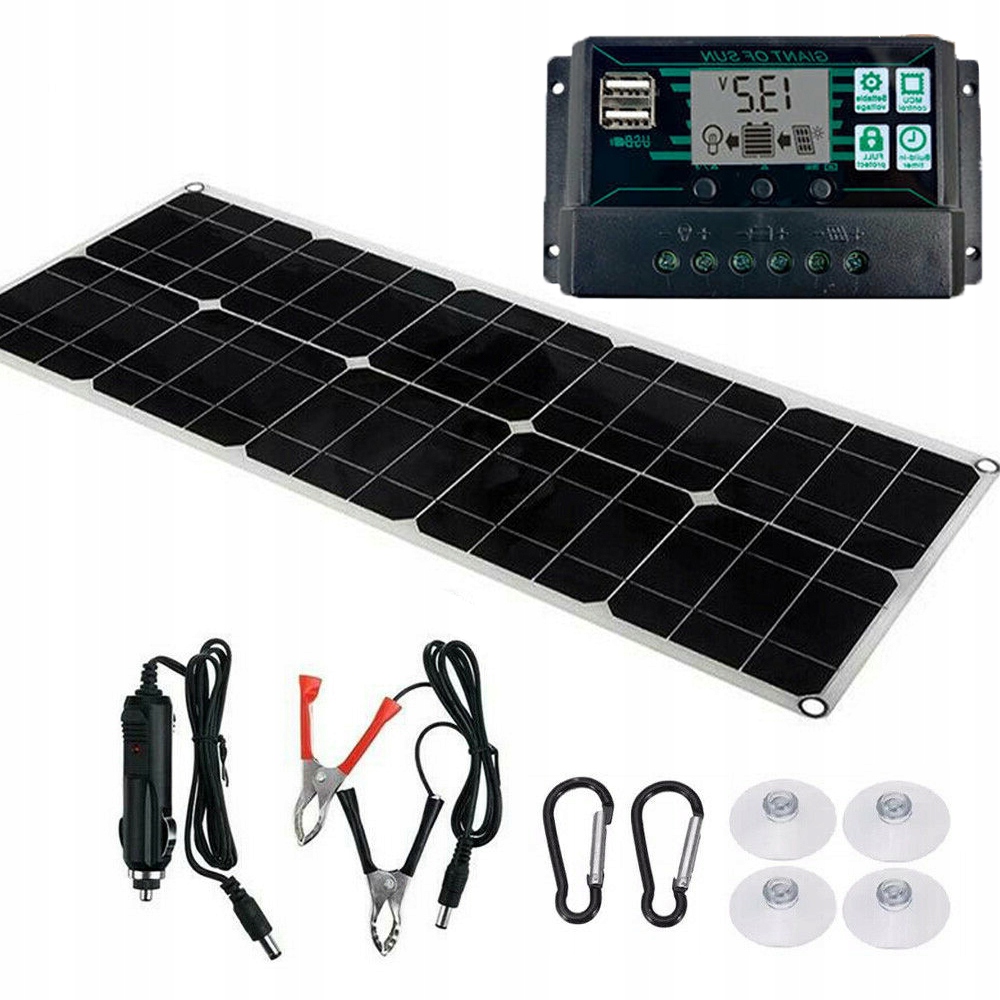 

Słoneczna Panel Solarny Bateria 100W 12V Regulator