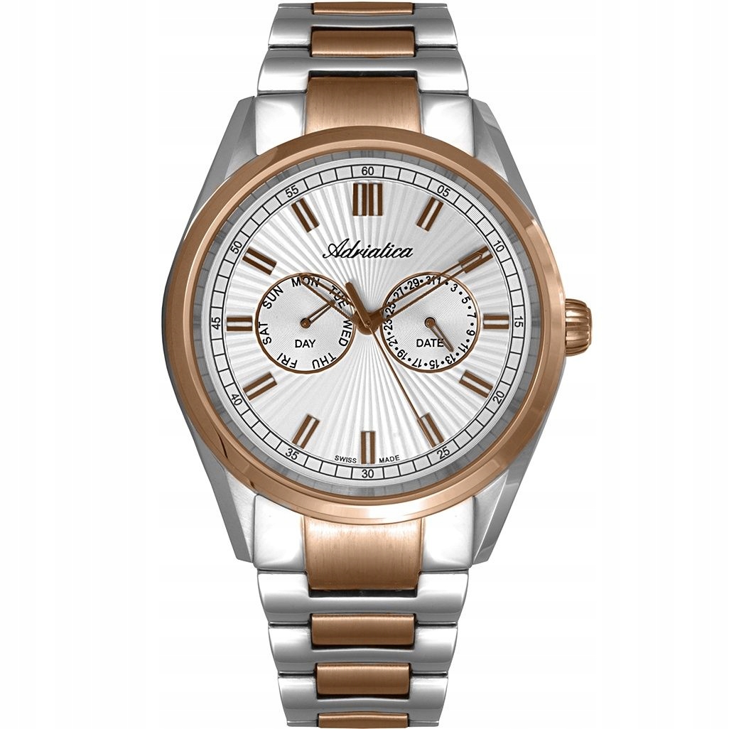 Pánské Hodinky Adriatica na náramku A8211.R113QF Multifunkční Švýcarsko