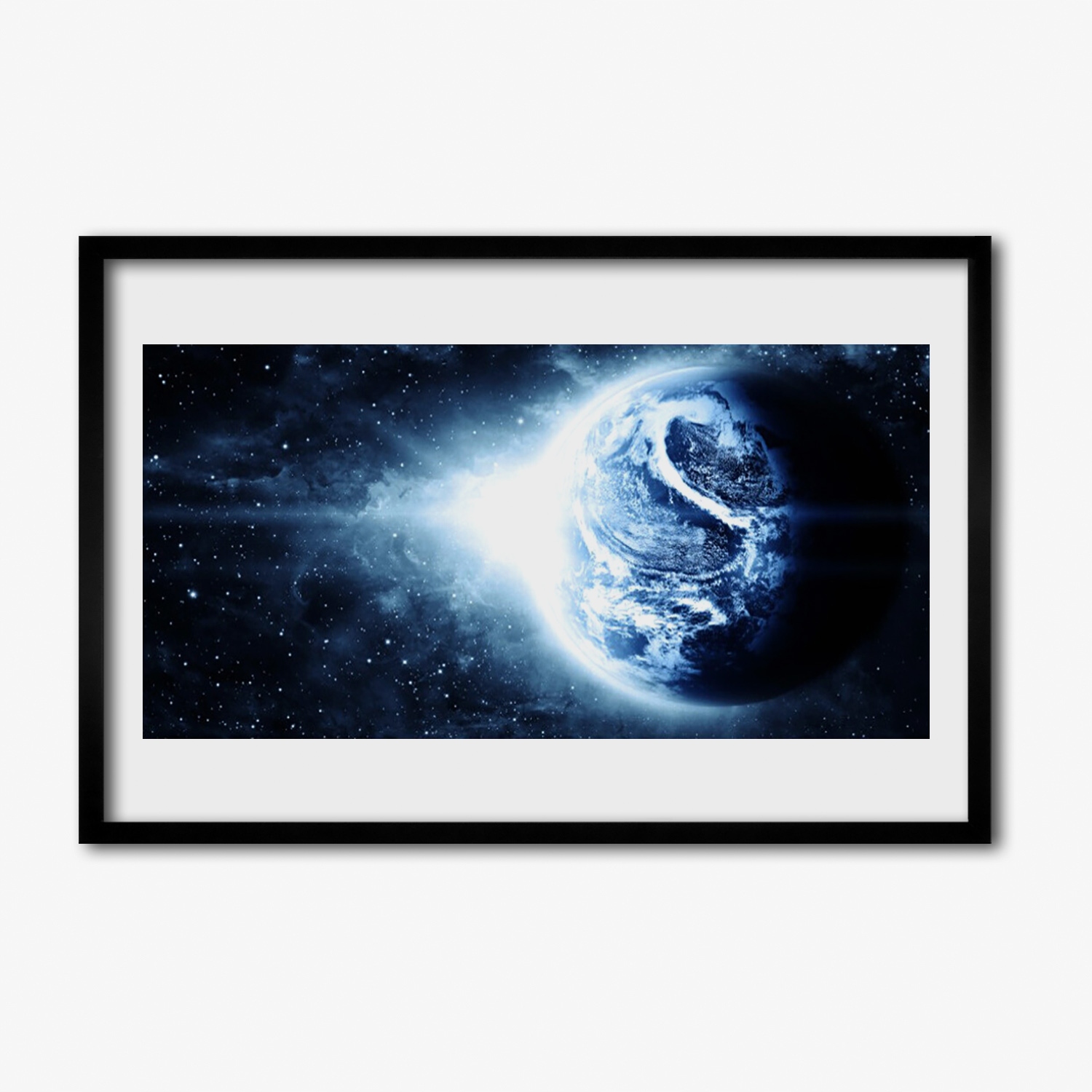 

Nowoczesny obraz z ramką Kosmos planeta 60x40 cm
