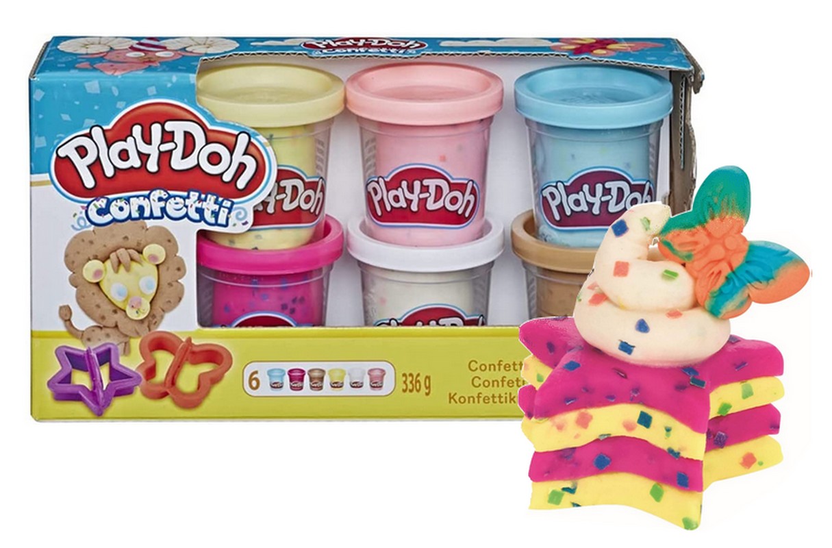 

Play Doh Ciastolina Z Konfetti Zestaw 6 tub