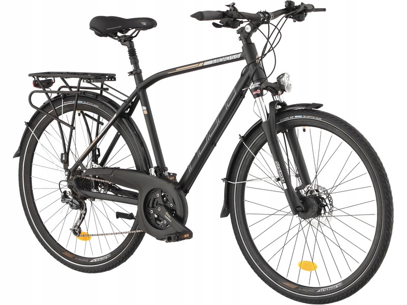 Rower trekkingowy Indiana X-Road 5.0 27 biegów 28 cali męski Czarny