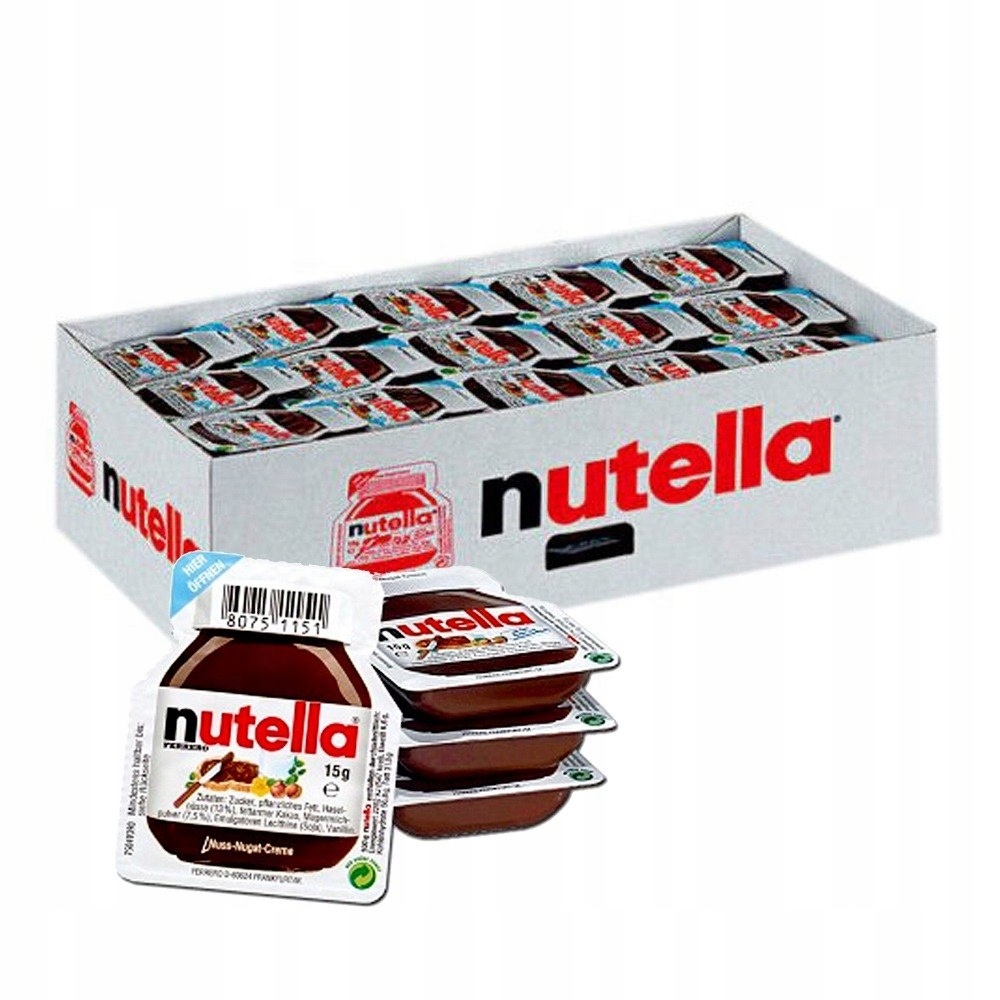 Levně Nutella 15g mini porce pro Italský trh Ferrero ořechovo- čokoláda krém