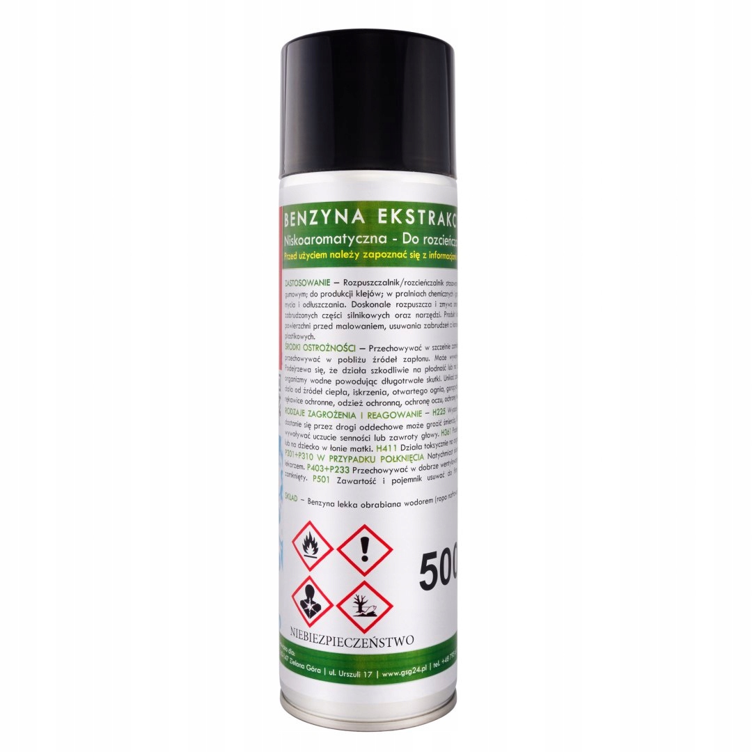 

Benzyna ekstrakcyjna w aerozolu B-max Spray 500ML