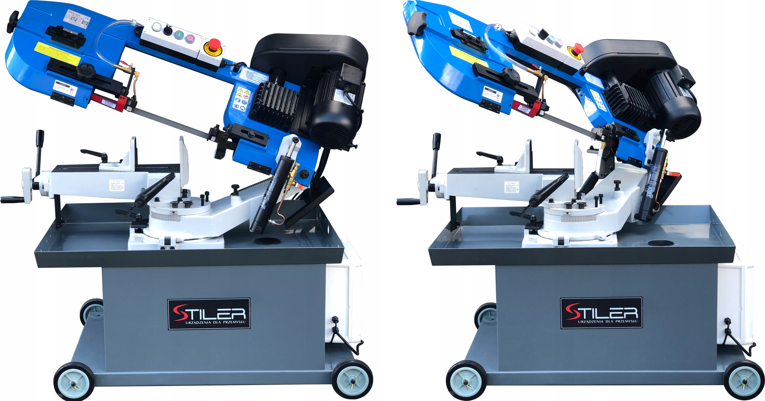 PIŁA TAŚMOWA PRZECINARKA DO METALU STILER 712R 400V 210 MM 1 TAŚMA GRATIS Zasilanie elektryczno-sieciowe