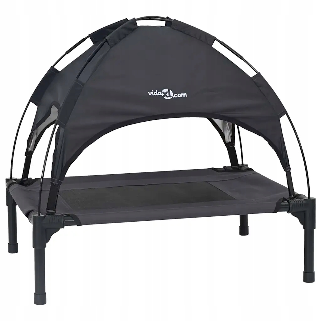 Levně Psí postel Černá 76 x 62 x 70,5 cm Ocel