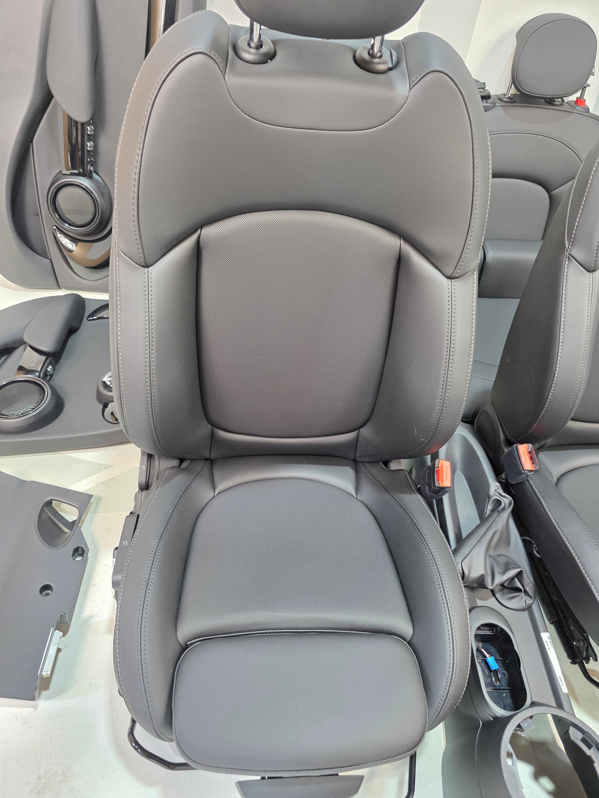 seats inner TUNEL leather MINI JCW COOPER S F55 GRZANE heated