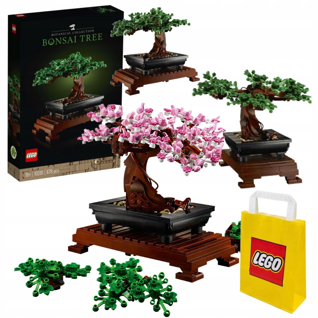 Lego Creator Expert 10281 Strom Stromek Bonsai 2v1 Listy nebo Třešňové květy