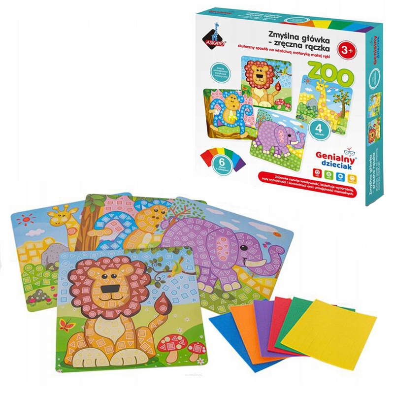 

Piankowa wyklejanka zręczna rączka Zwierzęta