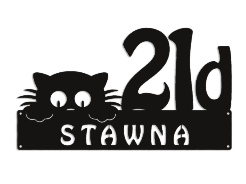 Číslo Na Dom 48 cm Tabuľa Adresa Ocel 2 mm Stawna