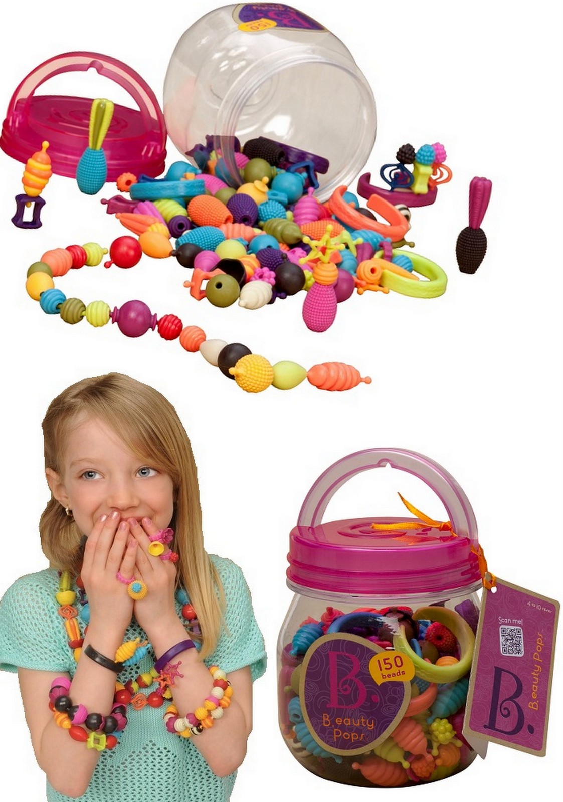 

B.Toys Zestaw do tworzenia biżuterii 150 elem.