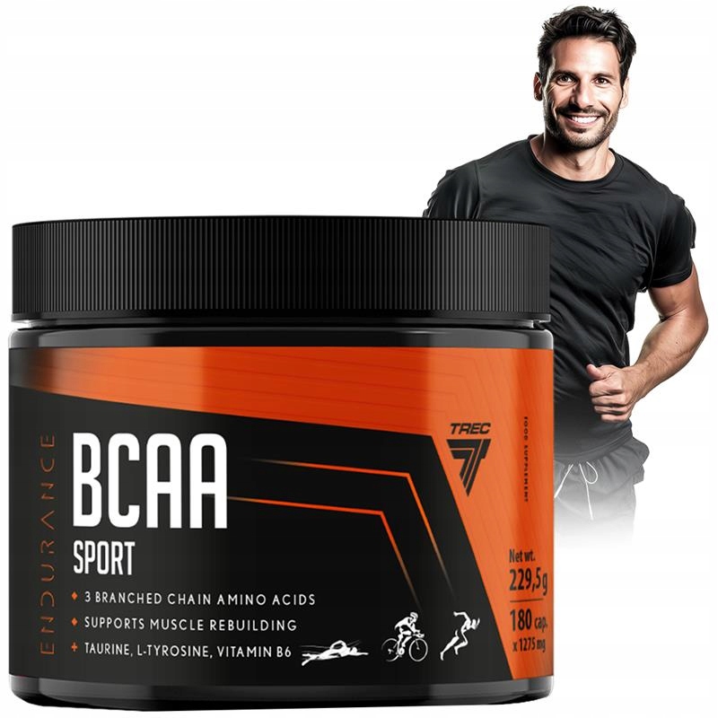 TREC Endurance BCAA SPORT 180 CAPS таурин мышцы
