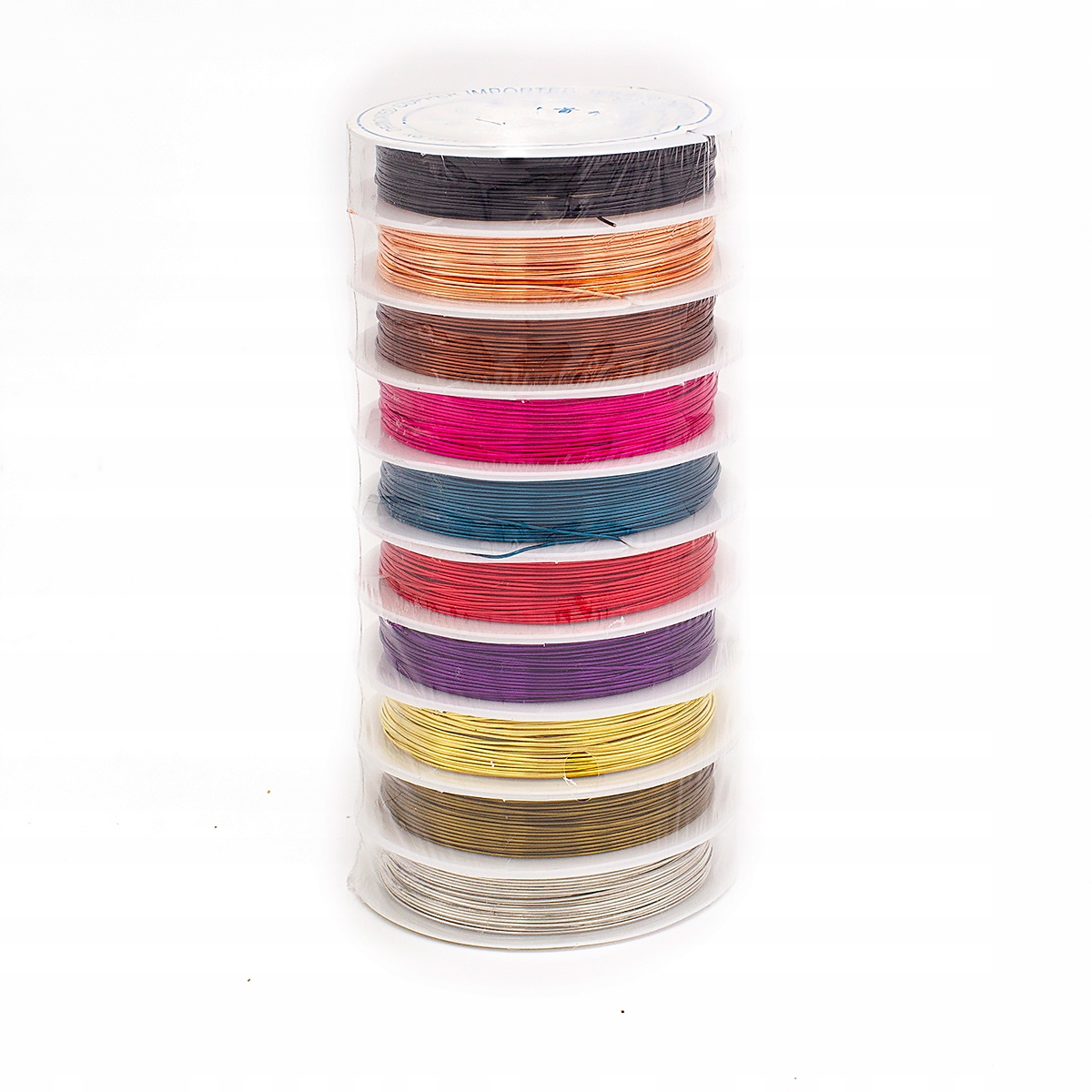 Měděný Drát, Smíšené barvy, 0.6mm, 10 rolí/sada, 6m/cívka