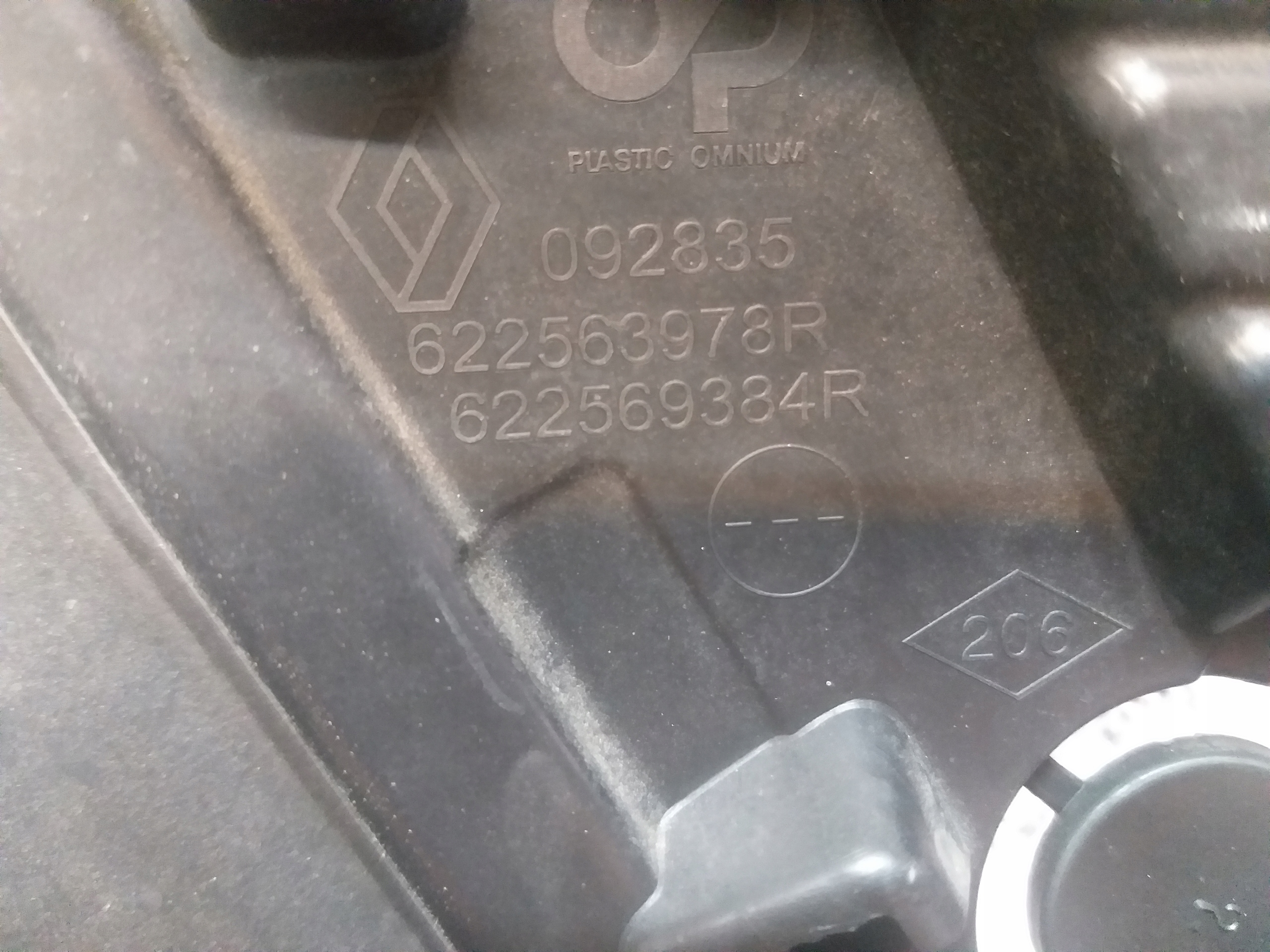 ATRAPA GRILL RENAULT SCENIC IV 4 622563978R Numer katalogowy części 622563978R