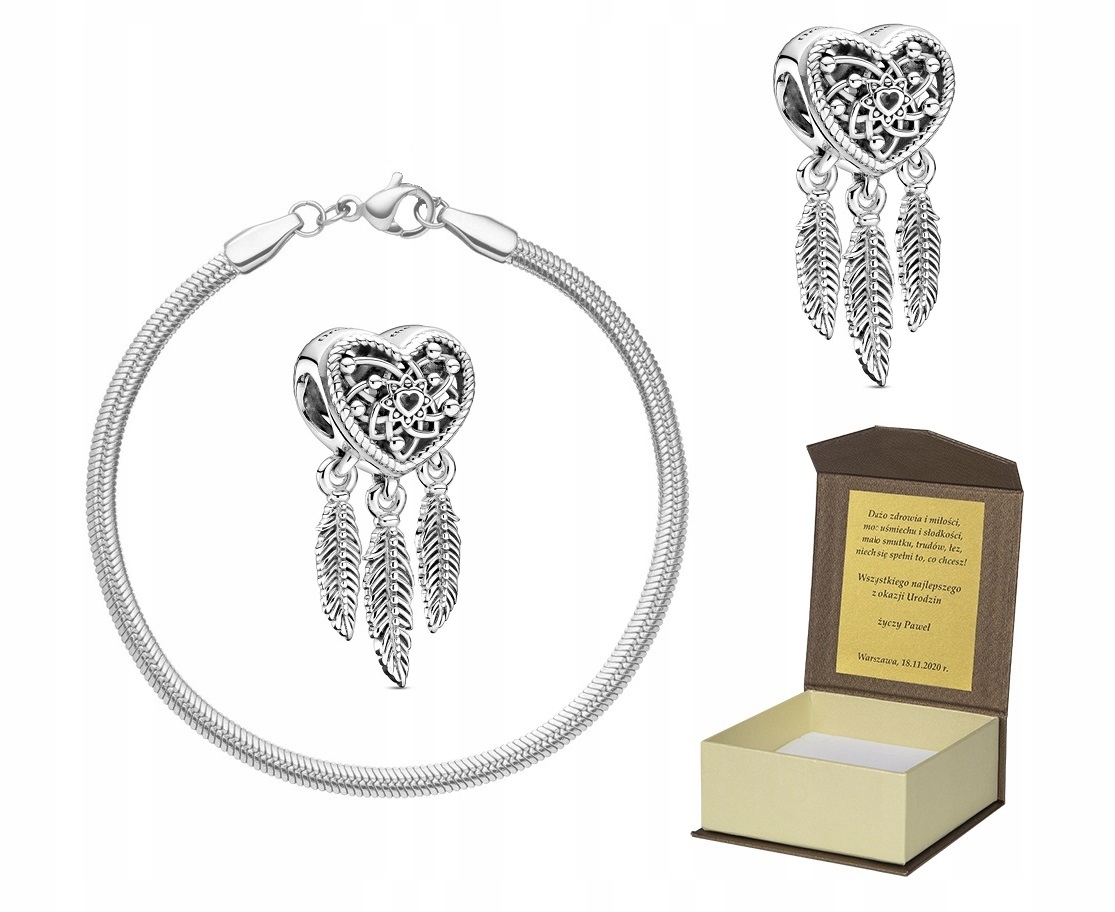 Stříbrný náramek Charms Bonus 21 cm B155