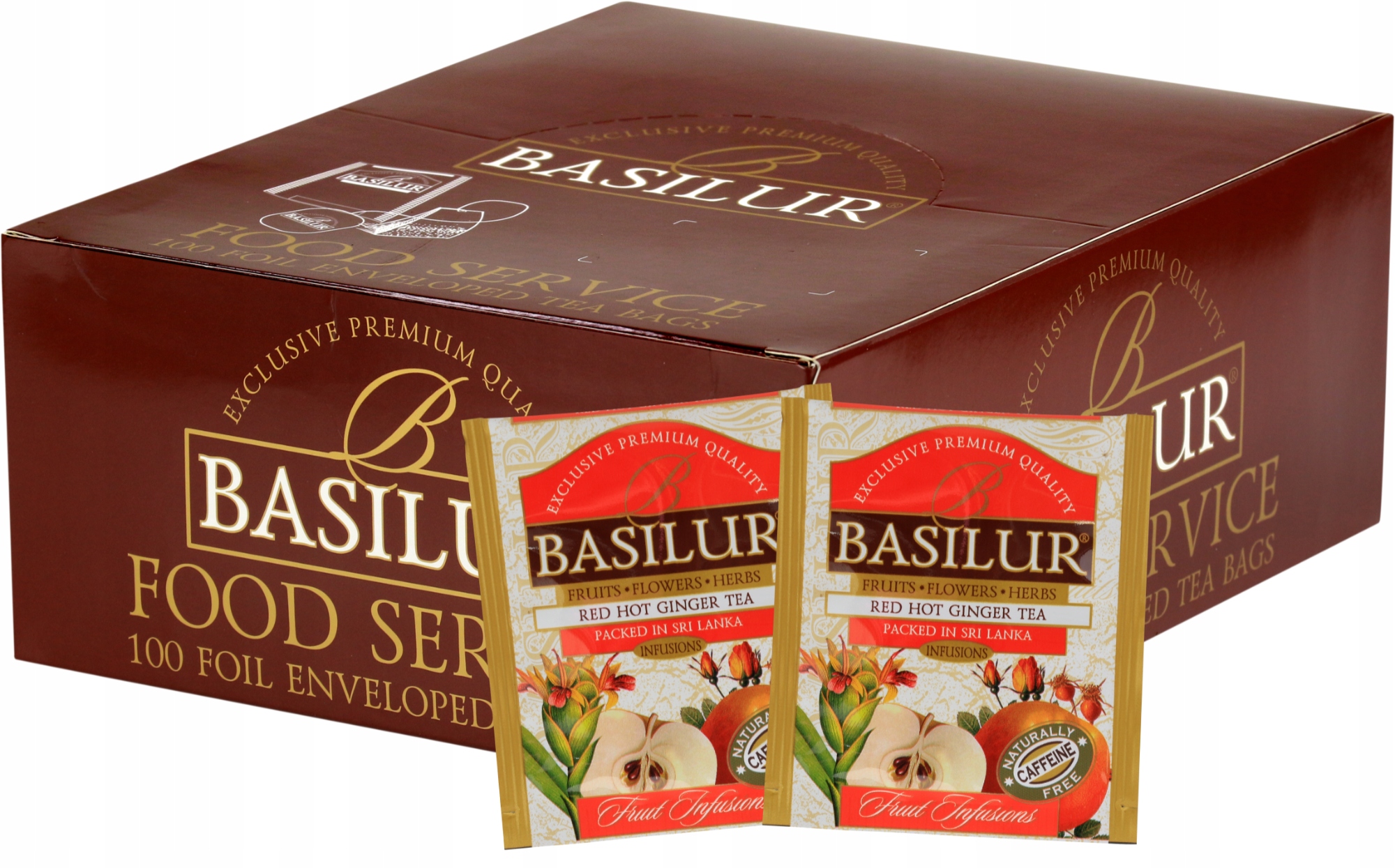 Levně Čaj Zázvor Pomeranč Růže expresní Basilur HoReCa 100 x 1,8 g