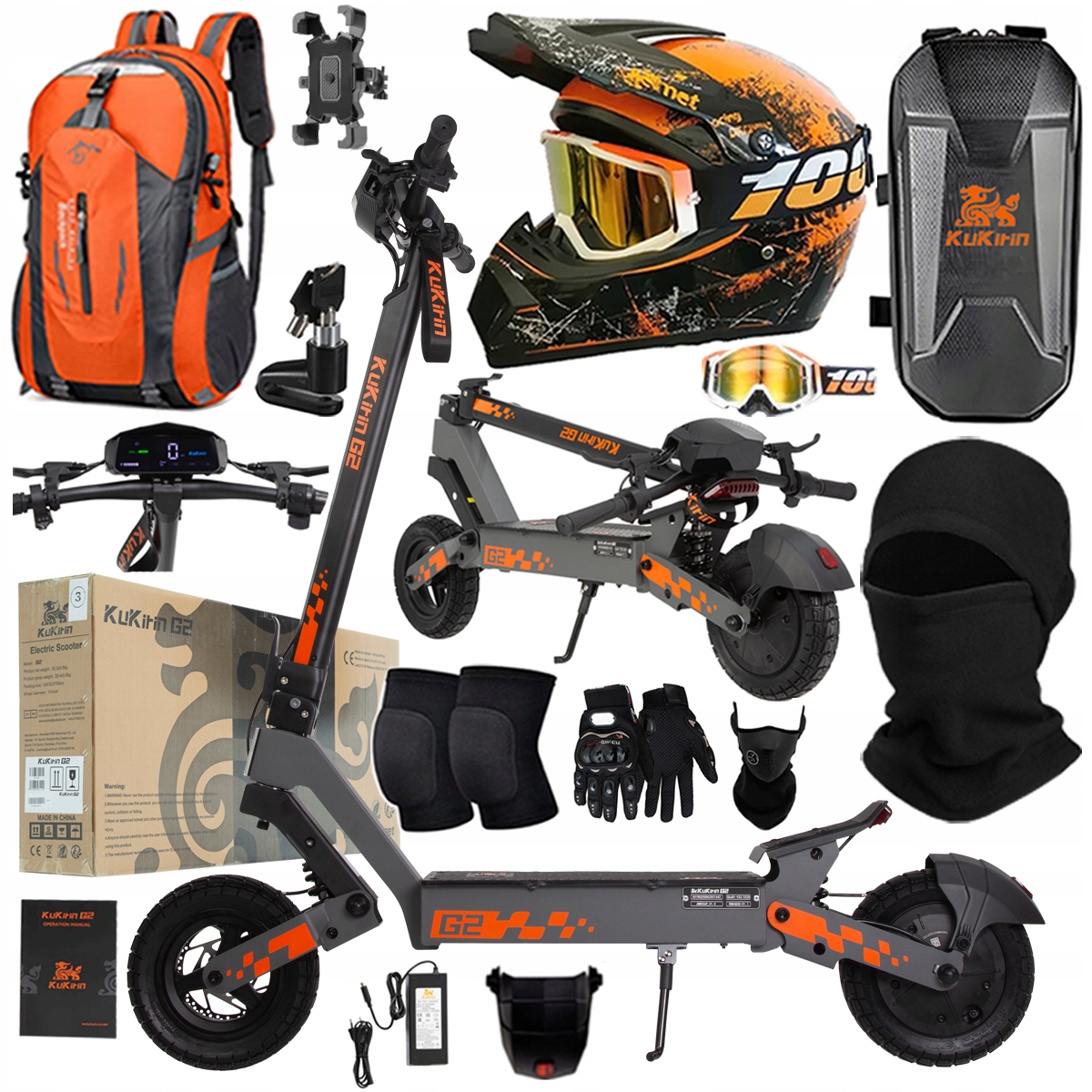 Kukirin G2 2025 Nové skládací elektrické vozidlo 1200W 45KM/H 15Ah 48V 10"