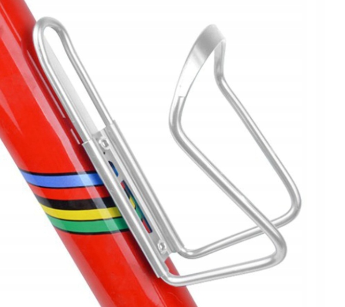 KOSZYK UCHWYT ROWEROWY NA BIDON BUTELKĘ WODĘ NAPOJE SOK ALUMINIOWY ROWER