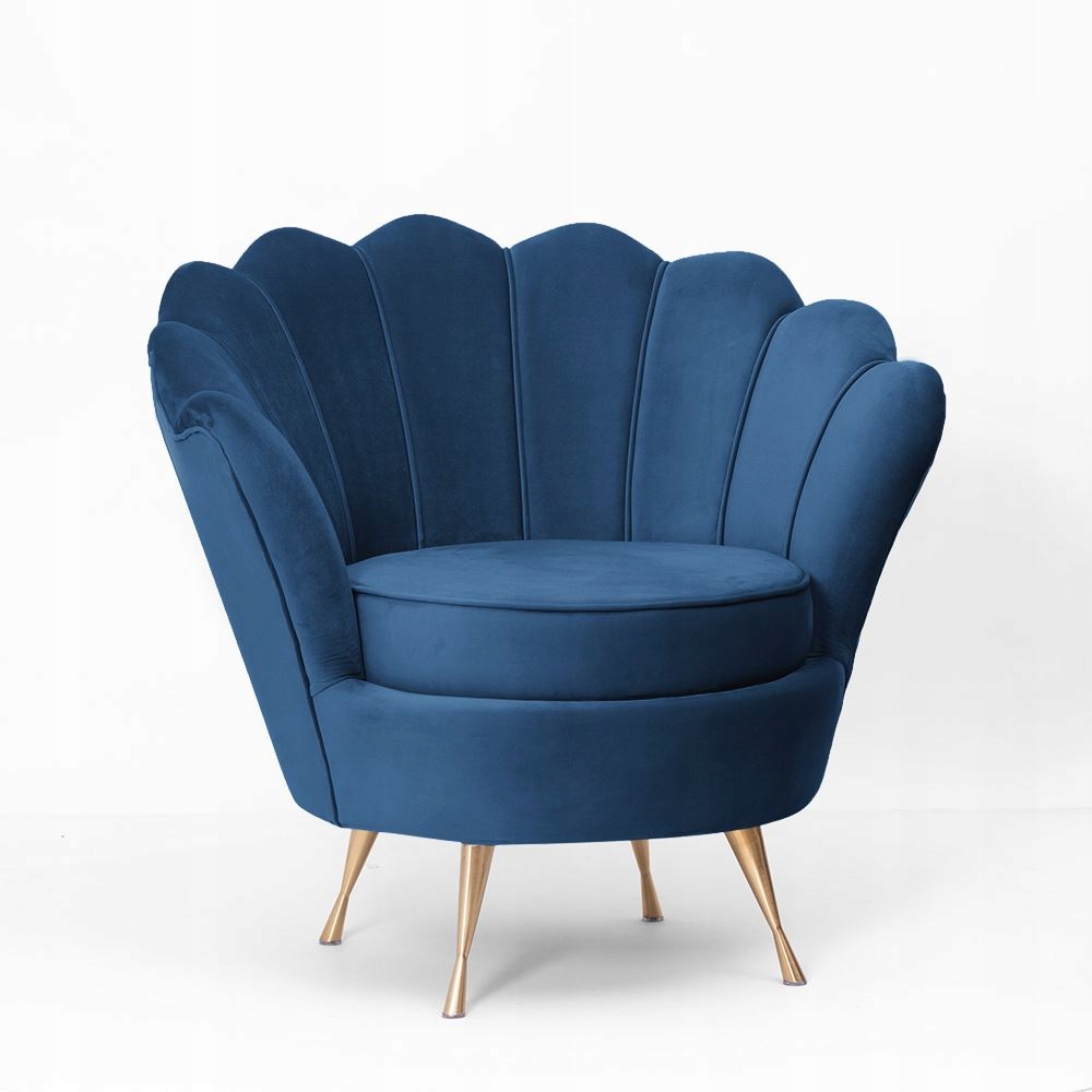 Fotel tapicerownany Muszelka Shell glamour Kod producenta Muszelka