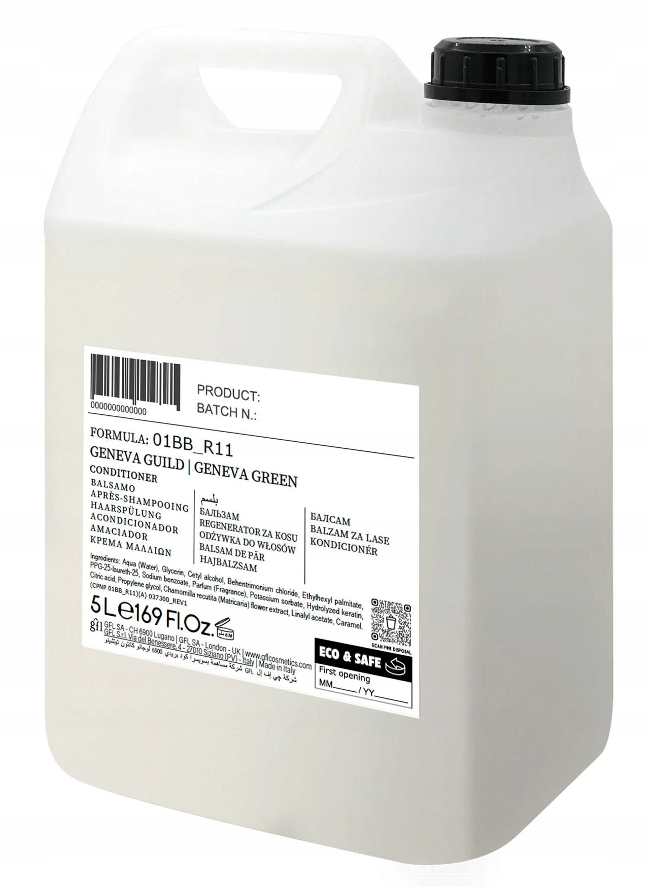 Vyhlazující kondicionér na vlasy s keratinem pro Spa Hotel 5 l Geneva Guild