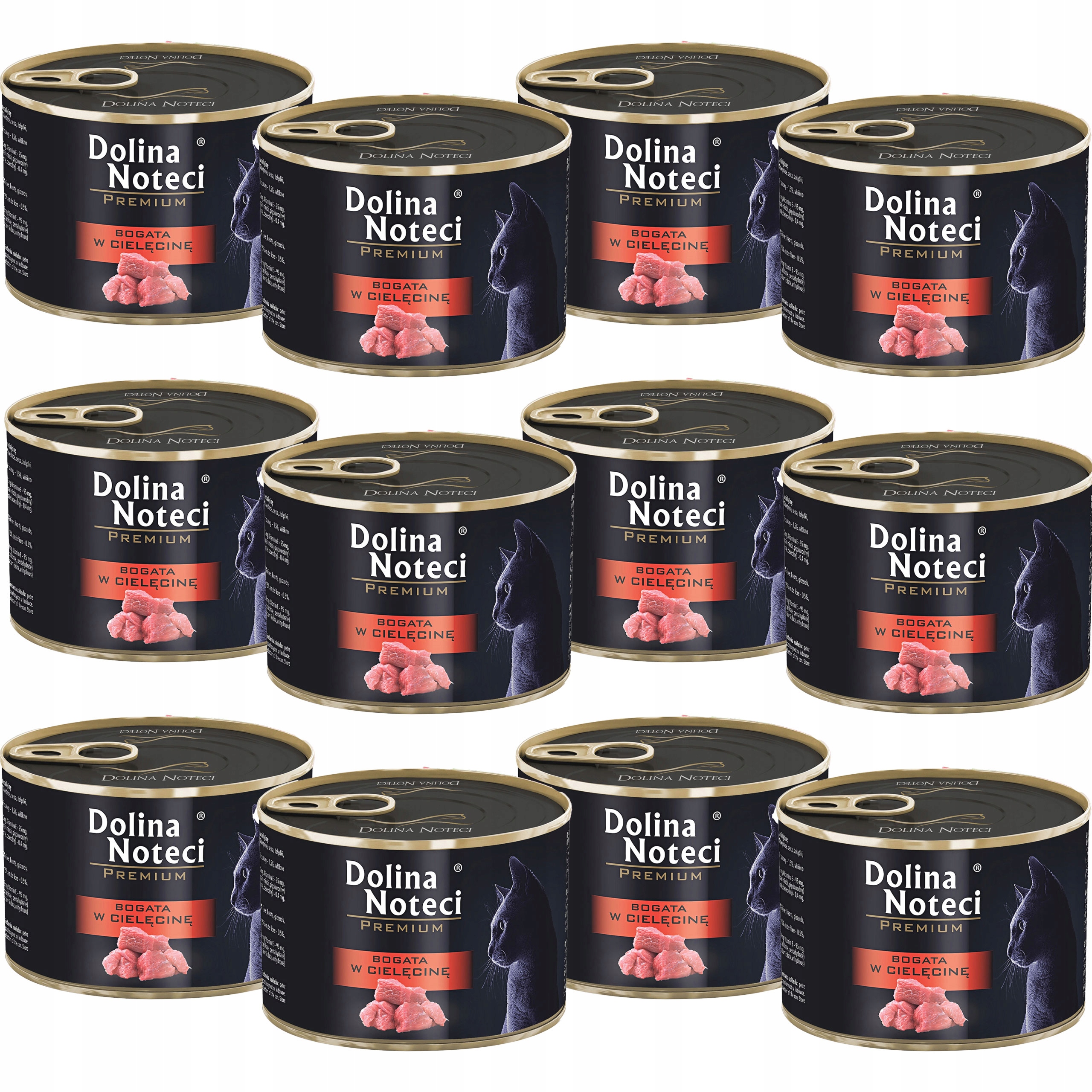 Levně Dolina Noteci Premium Krmivo kočka telecí 12x185g