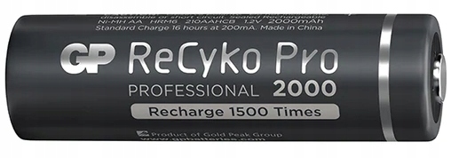 Akumulatorki AA GP RECYKO R06 2000 mAh - 4 szt Symbol baterii AA (R6)