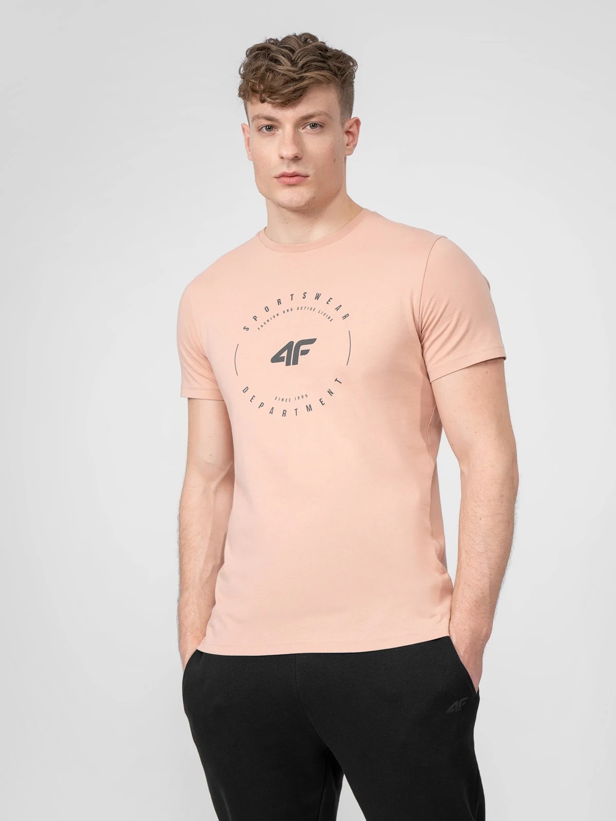 

4F Łososiowy T-shirt Męski Koszulka TSM029 M