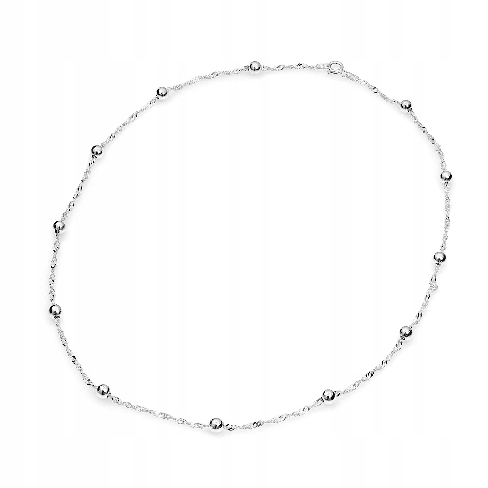 Stříbrný Řetízek Singapur Kulička 55 cm Stříbro 925