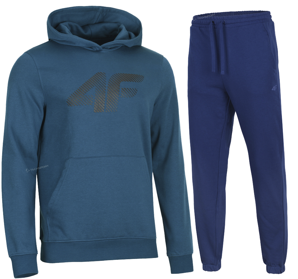 4F Męski Dres Bawełna Komplet Bluza Spodnie rozm M