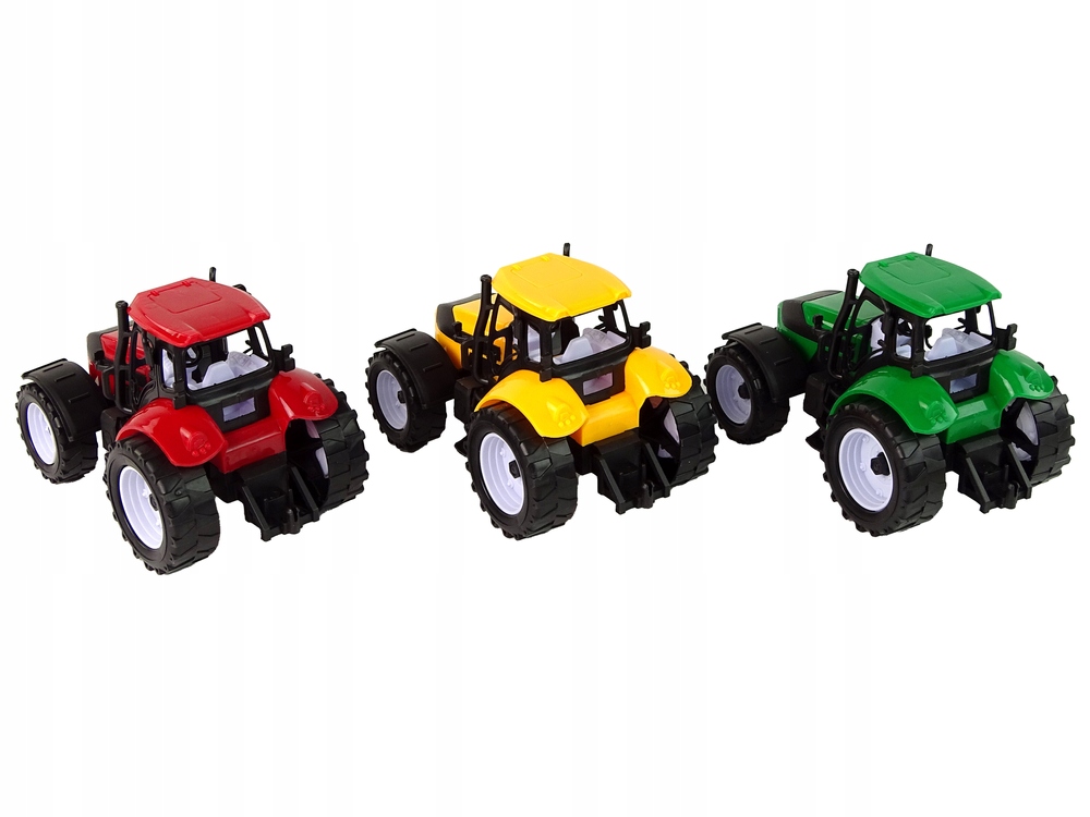 TRAKTOR POJAZD ROLNICZY ZABAWKA DLA DZIECKA Farma 3 Sztuki ZESTAW PREZENT Wiek dziecka 3 lata +