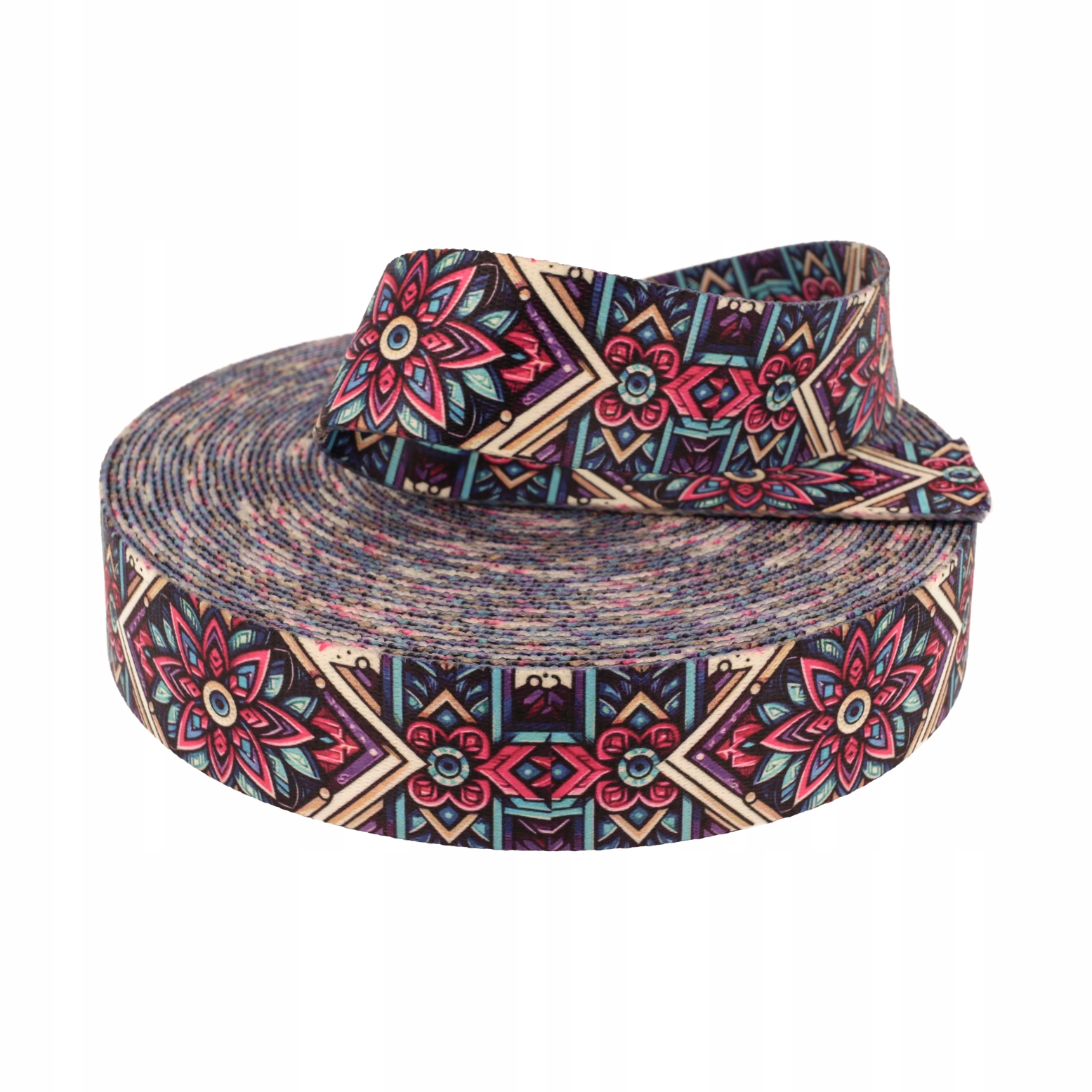 Popruh s potiskem Sublimace Boho Floral 40mm 10 metrů