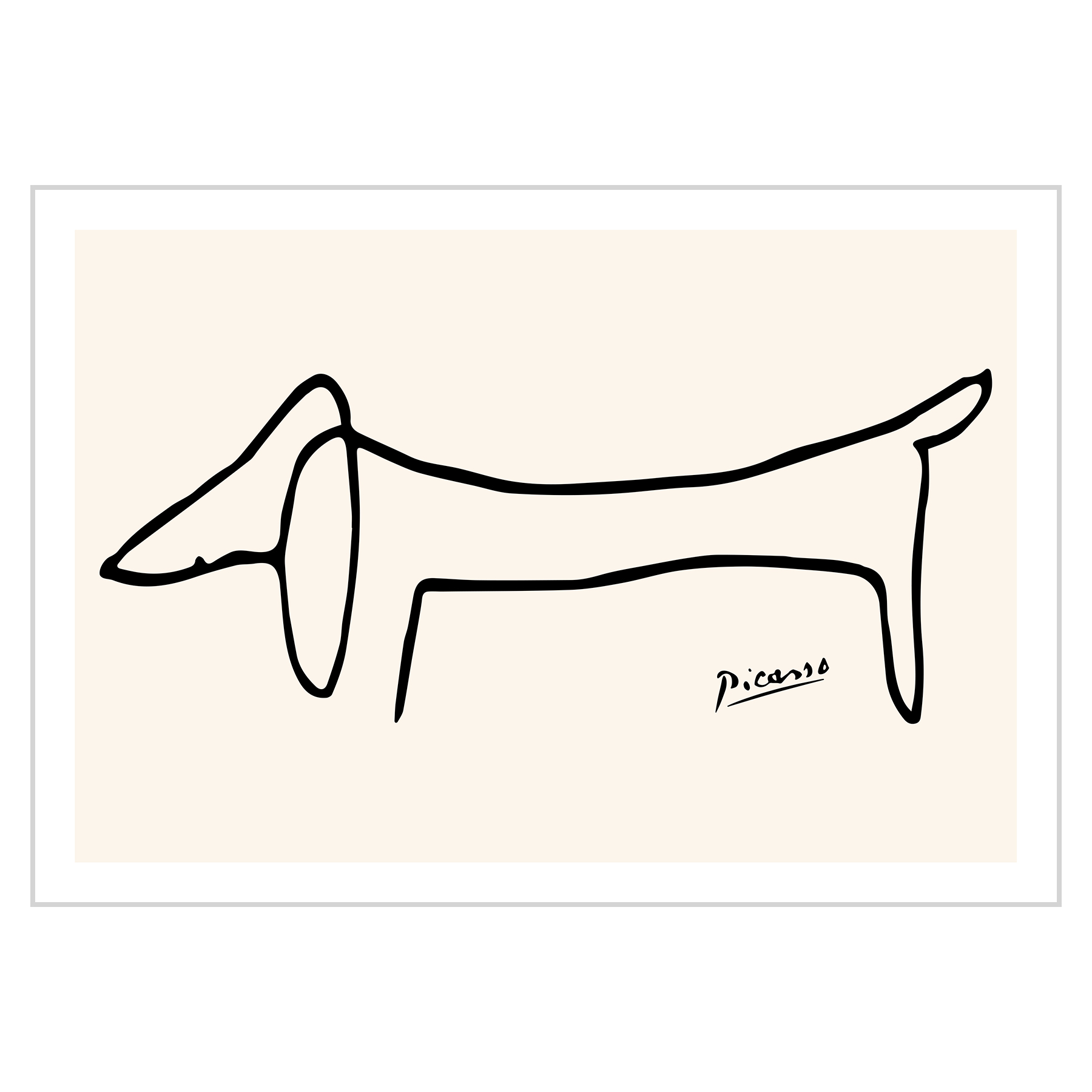 

Plakat 30x21 Pablo Picasso Line Art Le chien