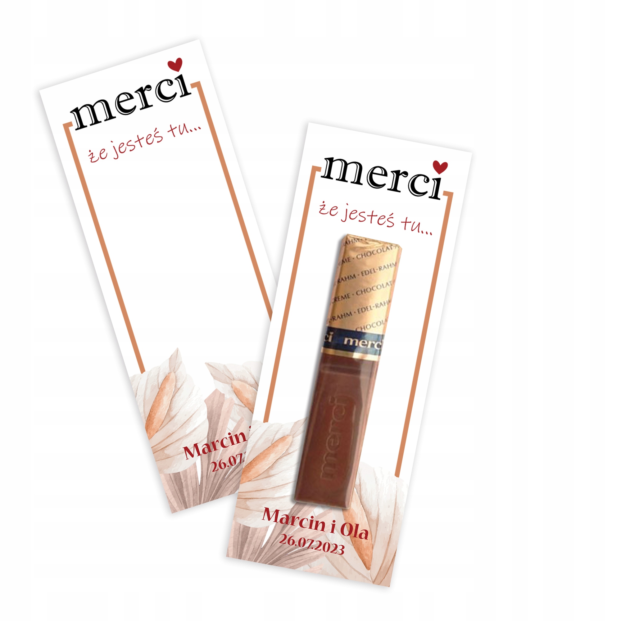 

Upominek Merci Na Ślub Wesele Kwiaty Y7