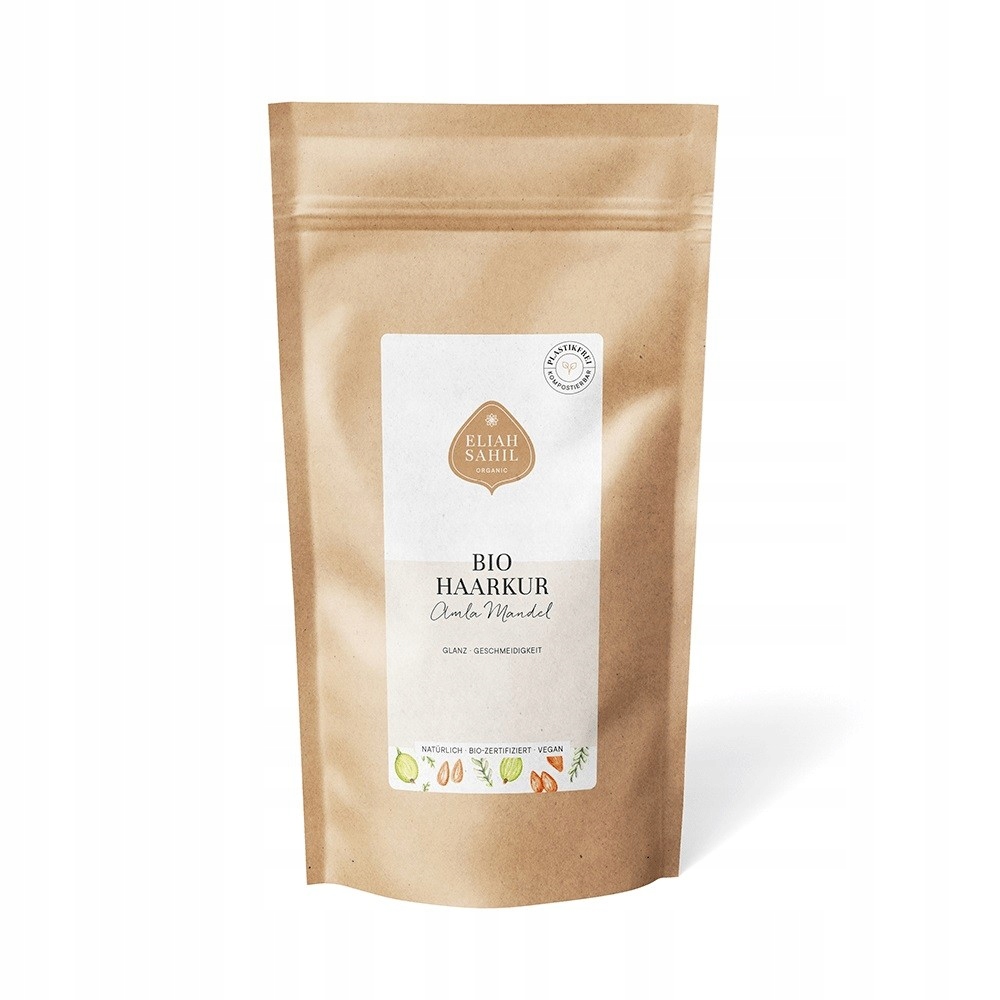 Organiczna odżywcza kuracja do włosów, Amla Migdał, Uzup,, Eliah Sahil