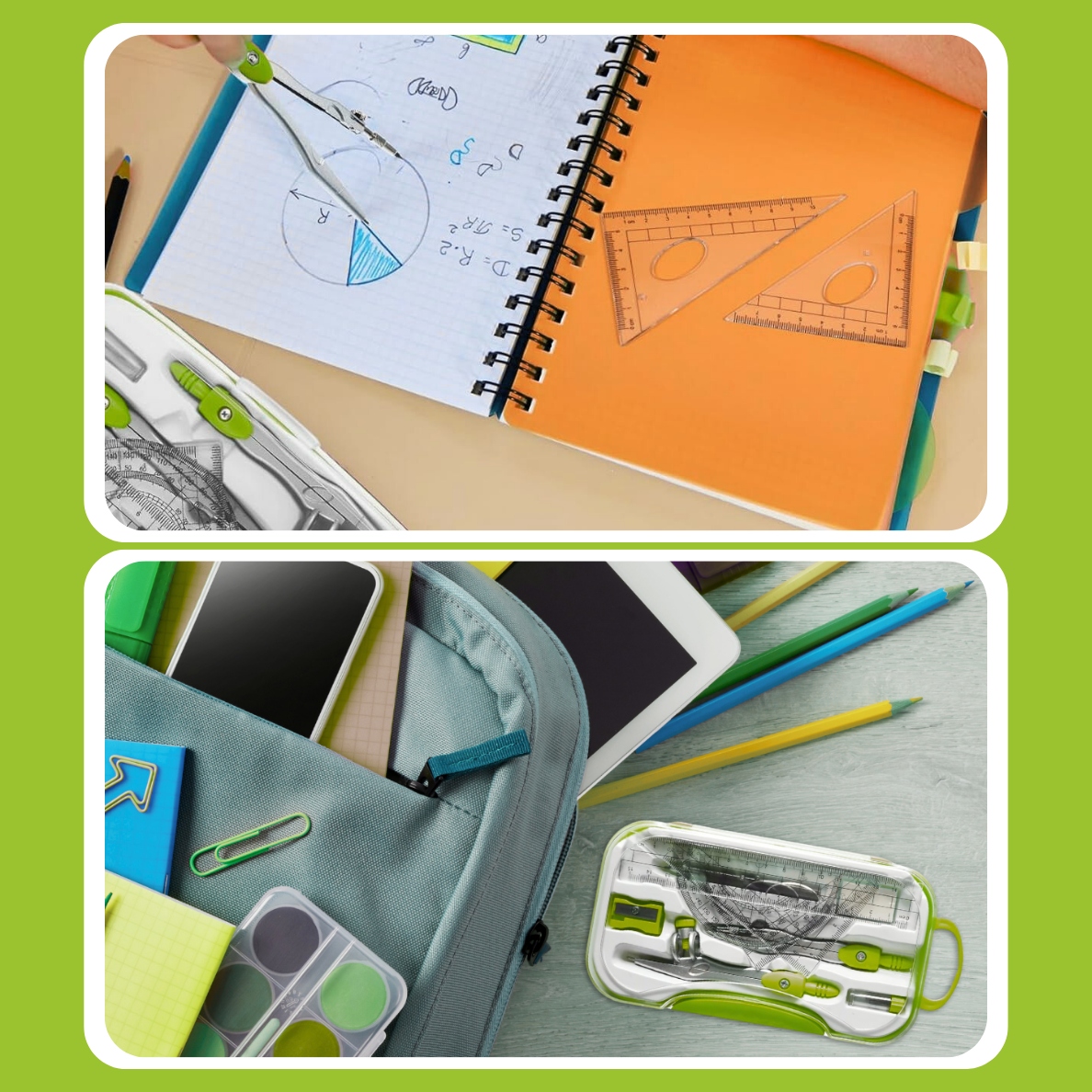 ZESTAW GEOMETRYCZNY 10 ELEMENTÓW CYRKIEL LINIJKI DO KREŚLENIA DO RYSOWANIA Marka Memfis