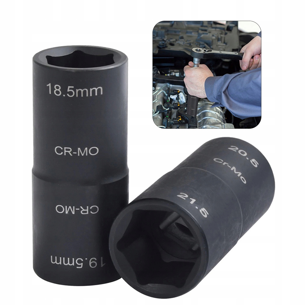 Zestaw nasadek 1/2" Ford 18.5-19.5 mm 20.5-21.5 mm