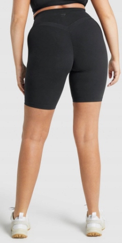 GYMSHARK DAMSKIE LEGGINSY KRÓTKIE CZARNE S 0A6E3_A* Marka Gymshark