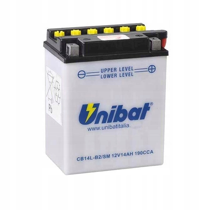 batéria Unibat 14Ah-12V 190A (p+)