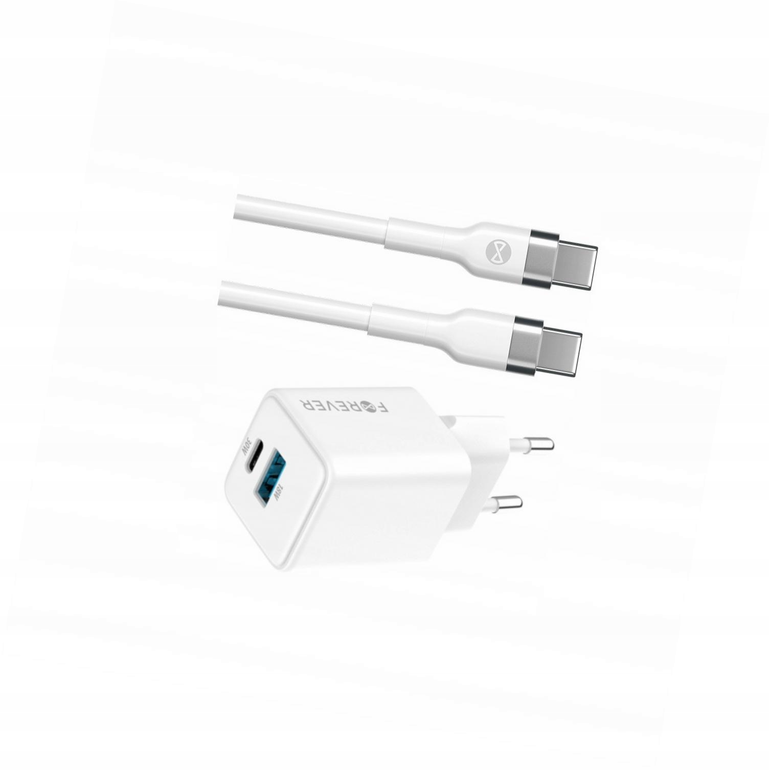 Szybka ładowarka GaN 30W 2 wejścia długim z kablem 2m do Xiaomi Mi 11 Lite