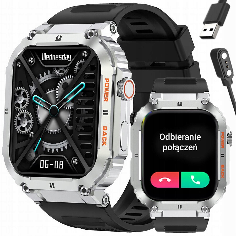 Smartwatch Mužský Gravity GT6-5 Vykonávanie Hovorov, Monitor Spánku (sg020e)