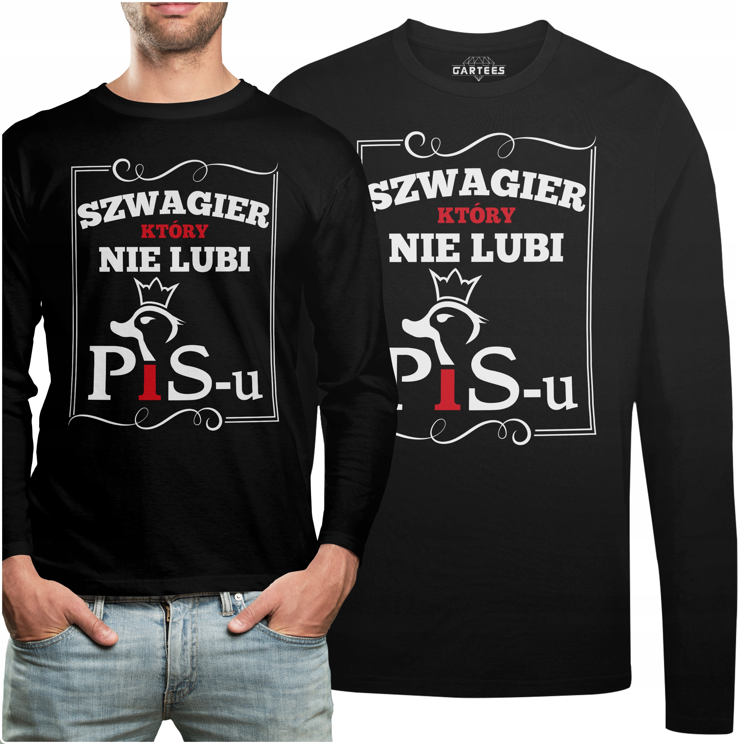 

Koszulka Long Prezent Szwagier Nie Lubi Pisu