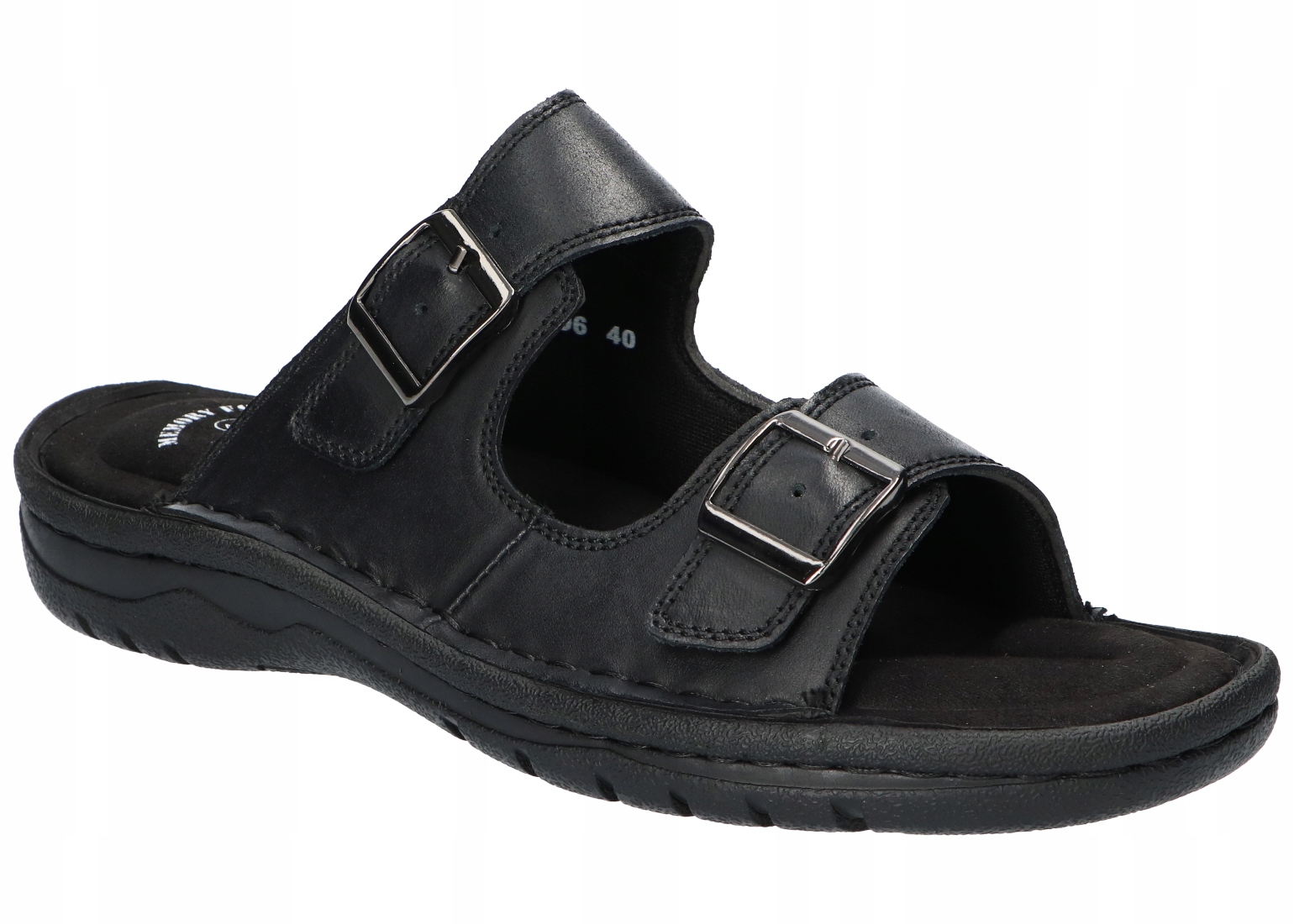 American Club CY196 Pevné Vsuvky Elegantní Nazouváky Bk 40