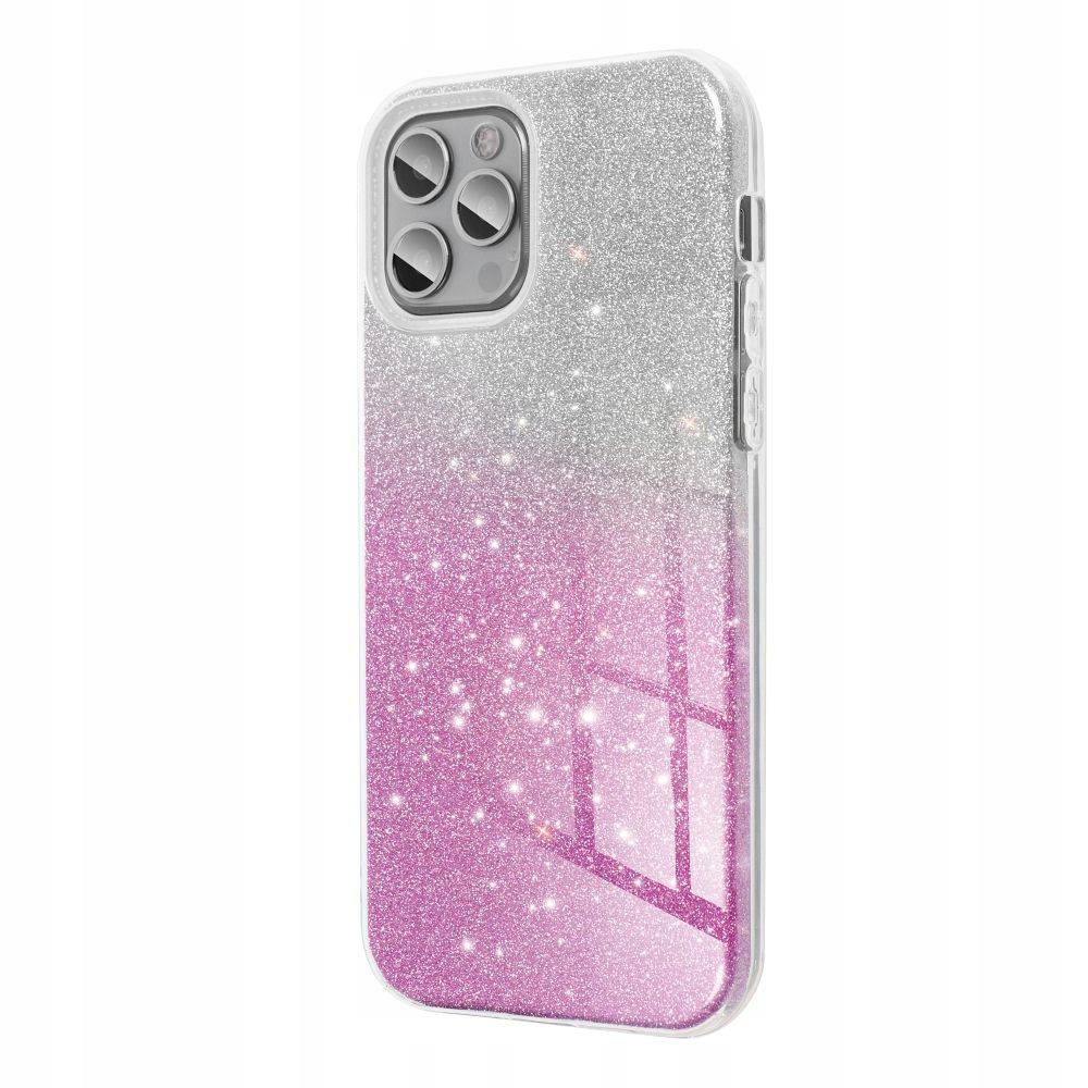Futerał Shining Do Samsung S25 Fe Transparentny Różowy