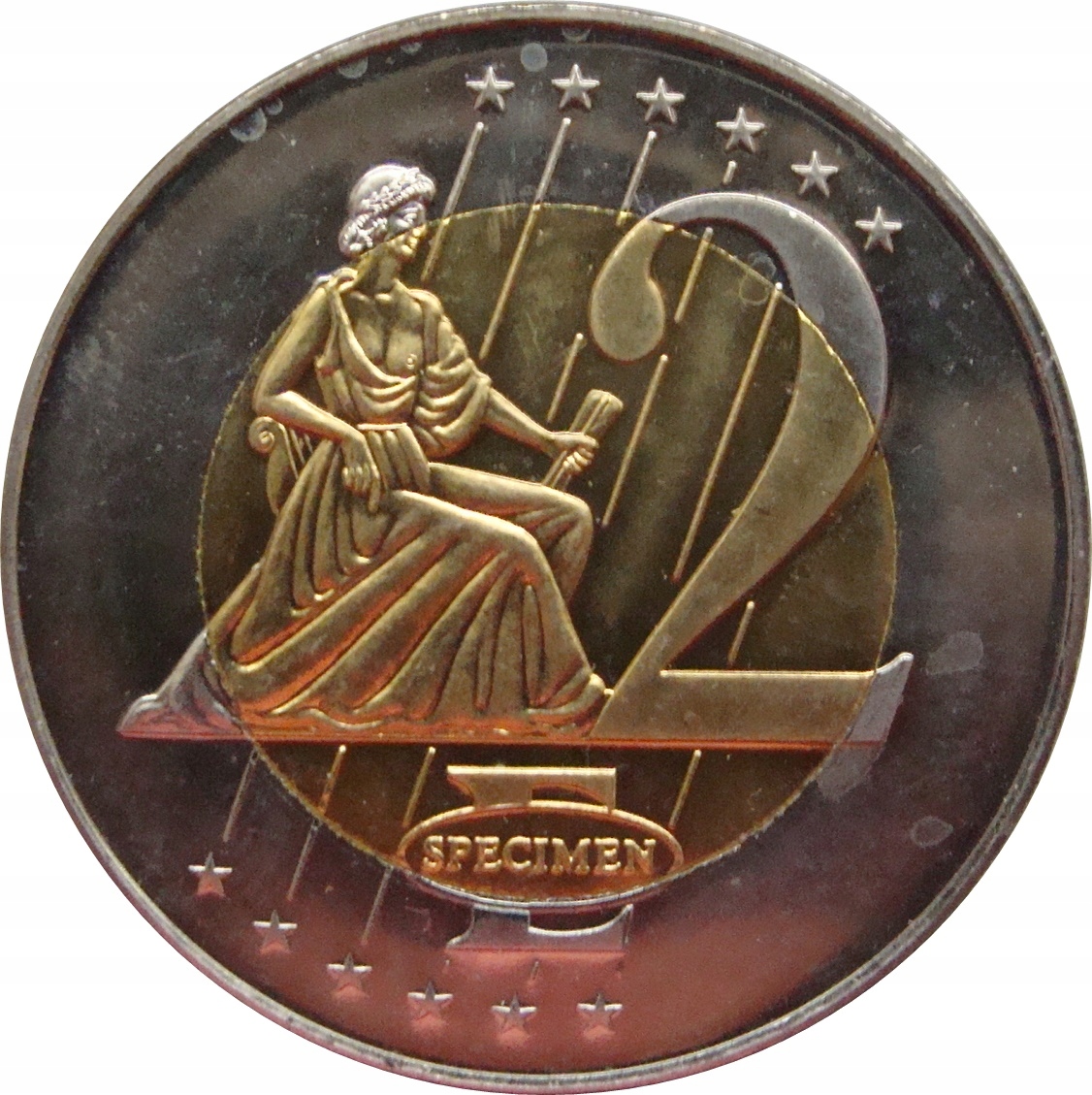 7766. Malta 2 Euro SPECIMEN 2003