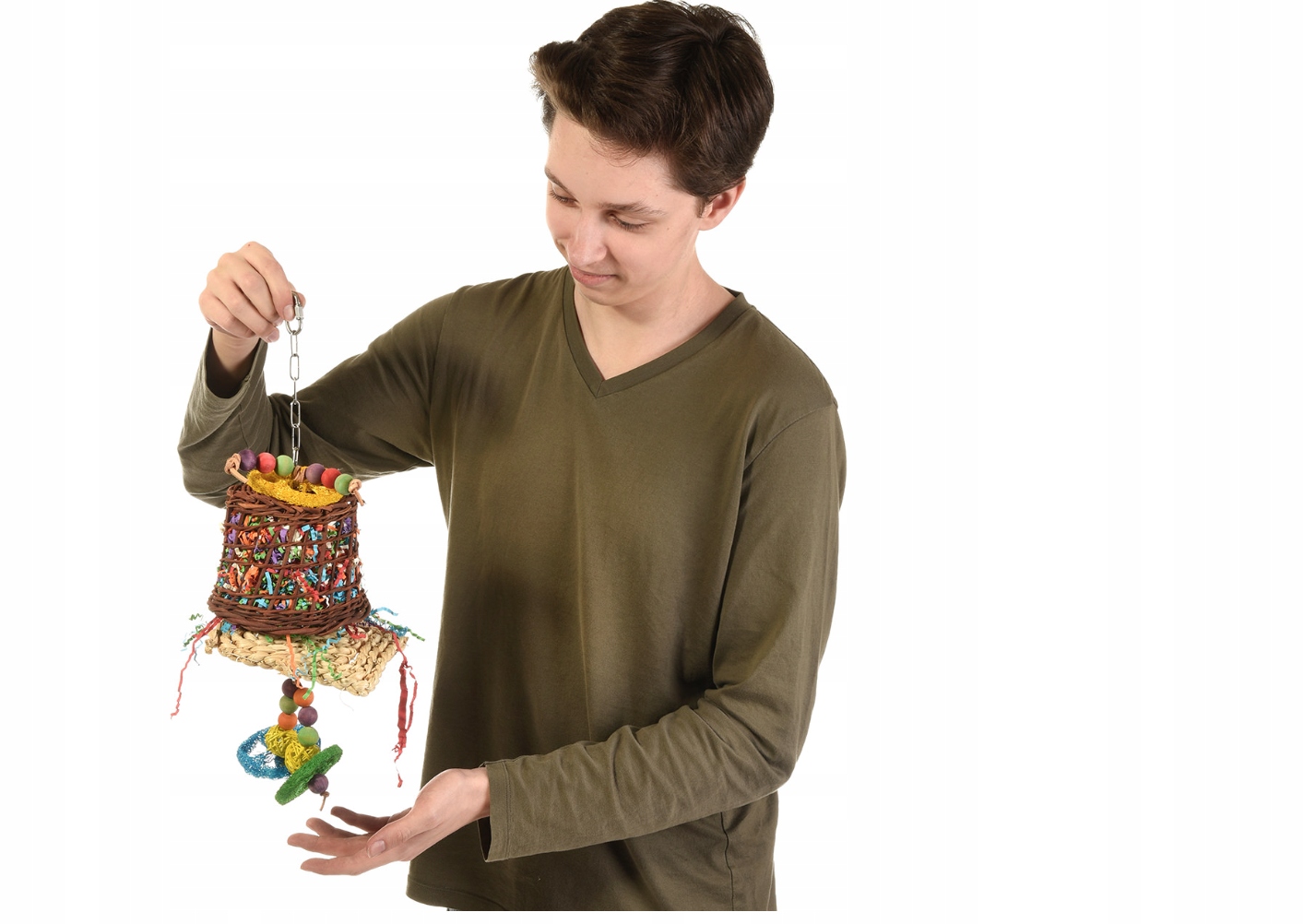 Levně Barevný zvonek – hračka pro všechny papoušky