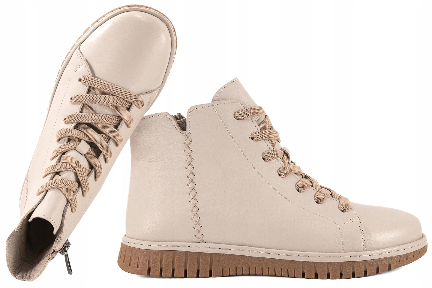 Ravini 23661S Zateplené Kožené Boty Dámské Kotníkové Boty j.šedá 39 Šedá