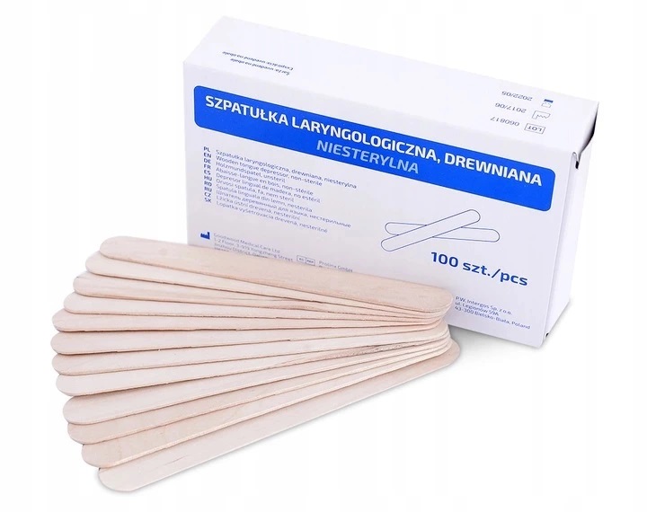 

Szpatułki Drewniane laryngologiczne Intergos 100
