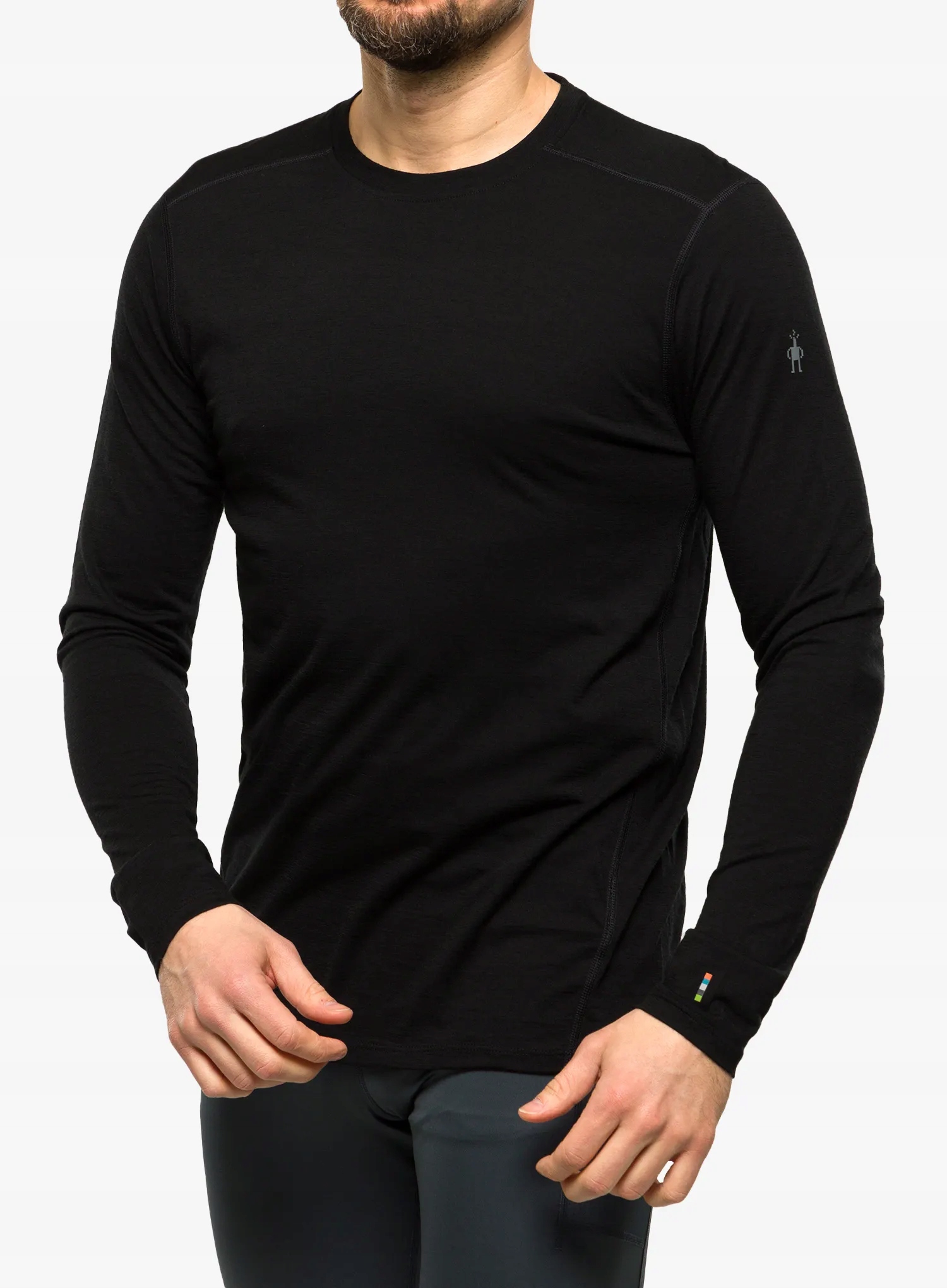 Mikina Smartwool Classic Merino Base Layer Ls Boxed černá M