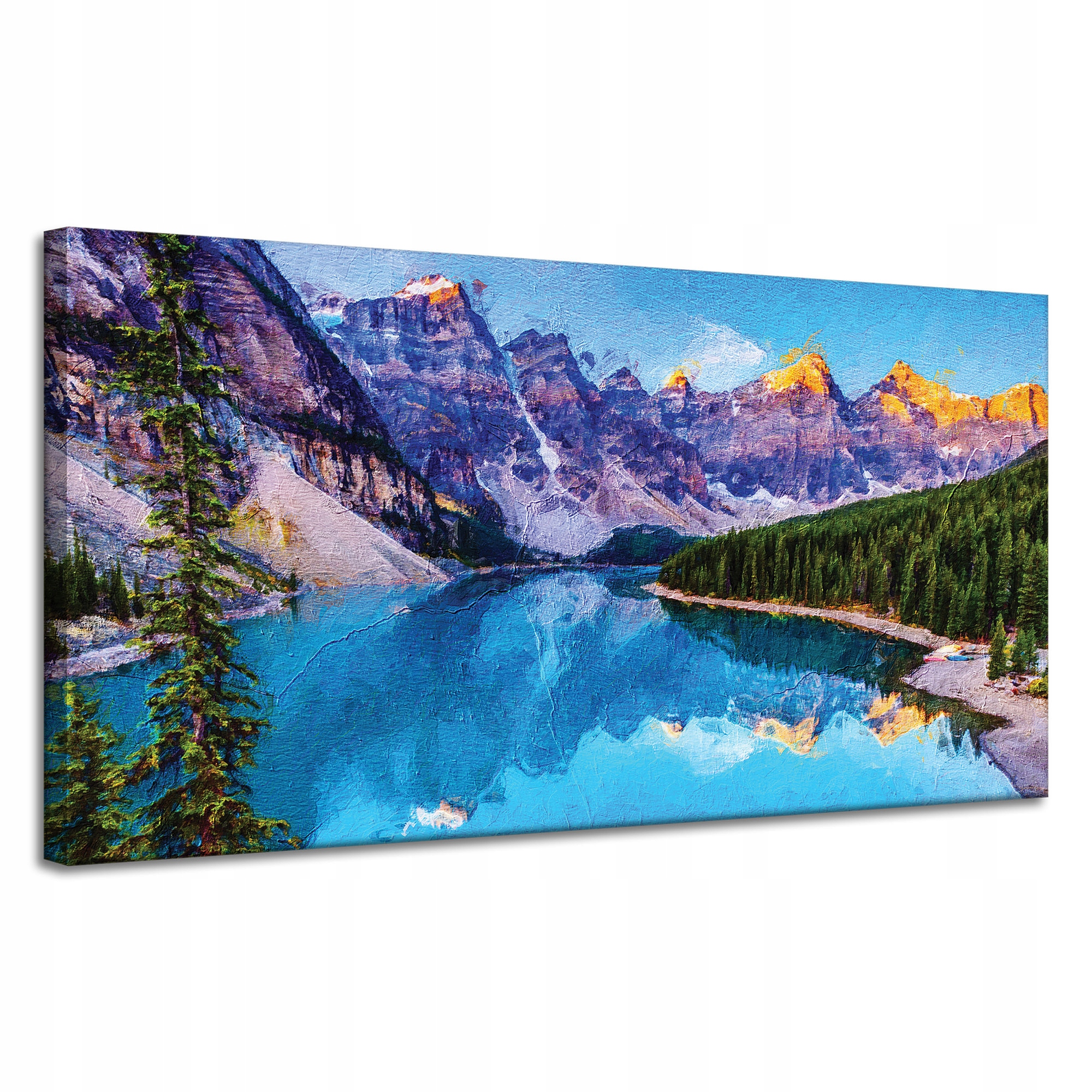 Obraz na plátně Řeka Hory Příroda Lesy 120x60 cm Ideální jako dárek