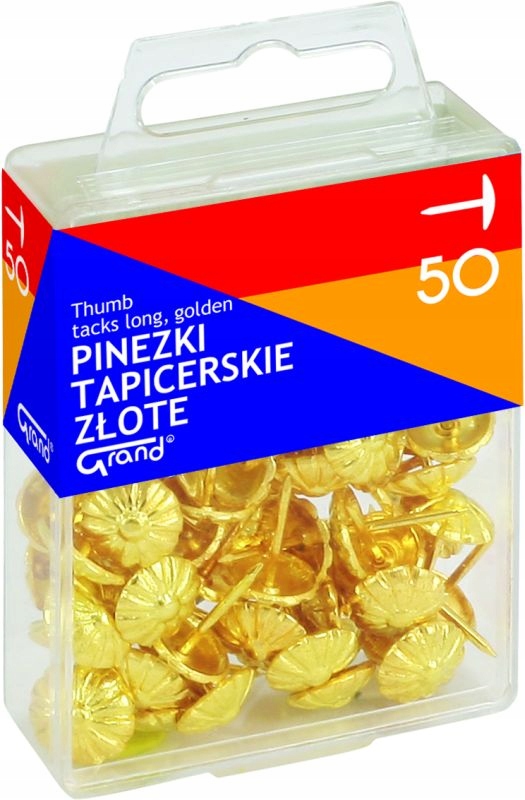 PINEZKI TAPICERSKIE ZŁOTE (50) Grand